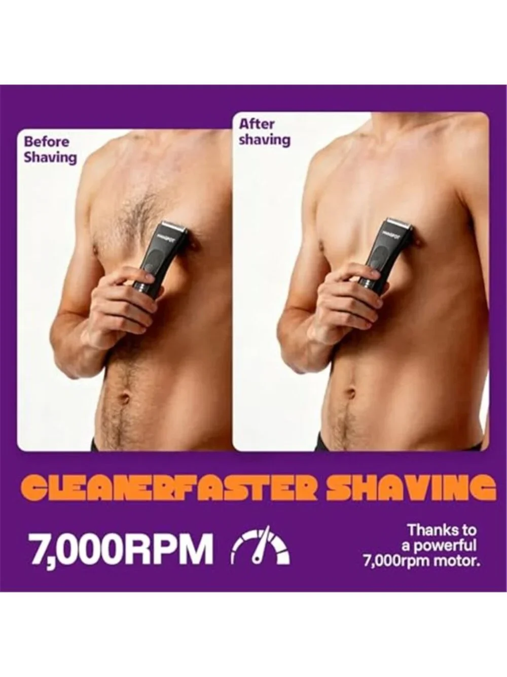 Groin & Body Hair Trimmer for Men with SpotGlide™ Blade,